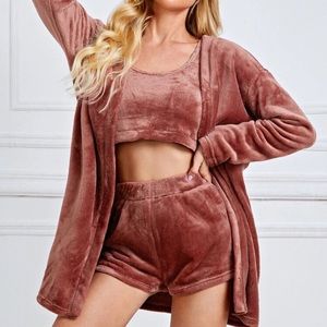 Soft luxe rosé 3 piece lounge set brand new